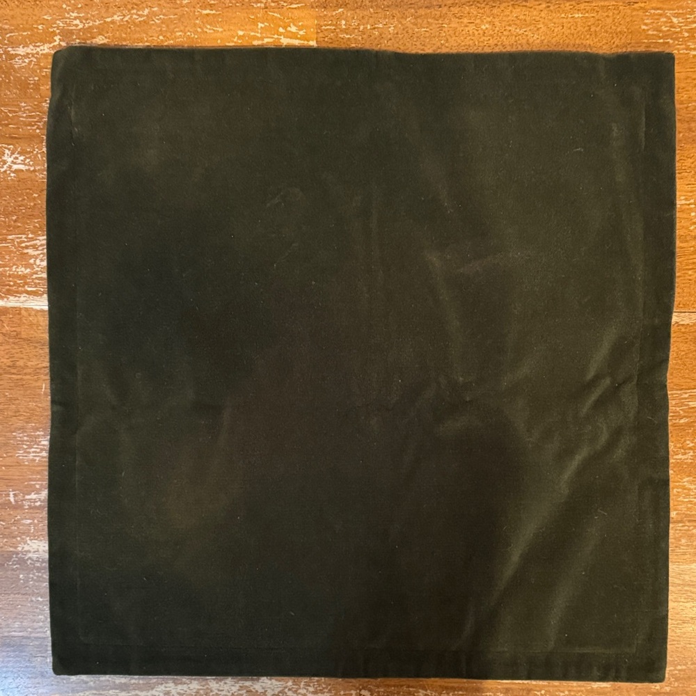 Dark Forest Green Velvet Cushion Cover
